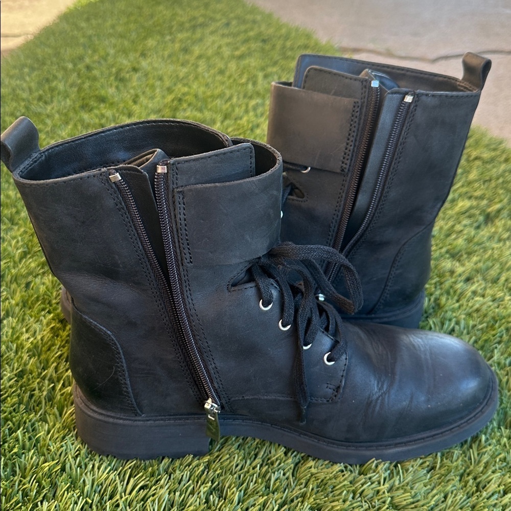 CLARKS ORINOCO2 LACE Boots Black Women’s Size 8 - Picture 3 of 6